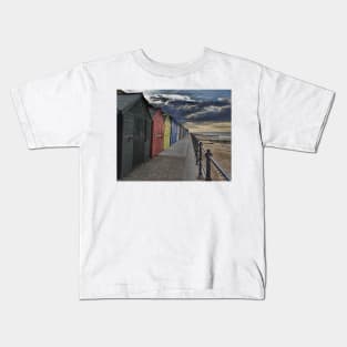 Mundesley Beach Huts Kids T-Shirt